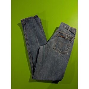 Vtg Saddle King Jeans Men 29x34 (Tag 32/36) Blue Denim Western Straight Leg 90s